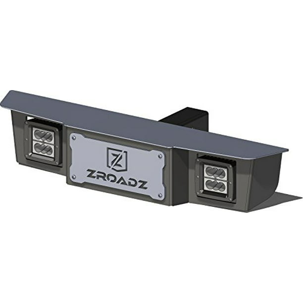 ZROADZ Z390010 Black 2 Hitch Step with LED Mount 